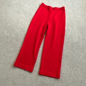 St. John Collection Vintage Santana Knit Red Pants Straight Leg Size 6  - V578